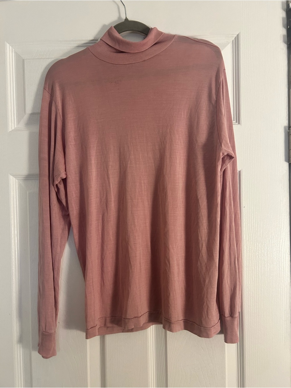 Women’s Mock Neck Long Sleeve Top - Rose Taupe